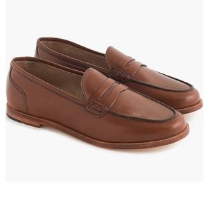 NWOB J.Crew Womens Ryan Penny Loafers In Leather